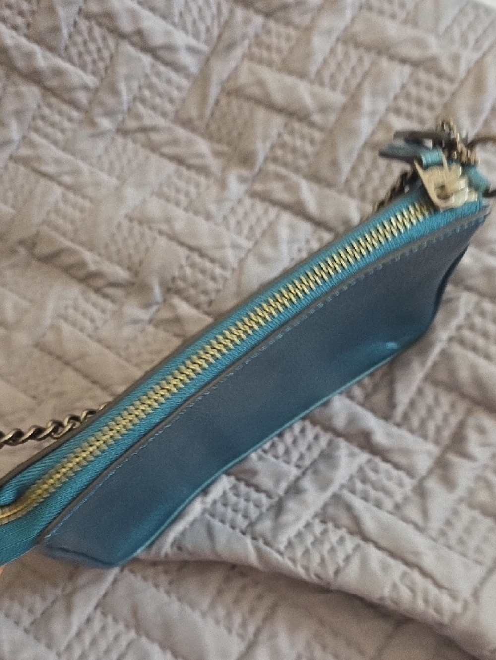 COACH Metallic Teal Nolita with Black Metallic Hardware - Rare 🥰 - Picture 3 of 4